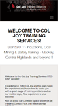 Mobile Screenshot of coljoytraining.com.au